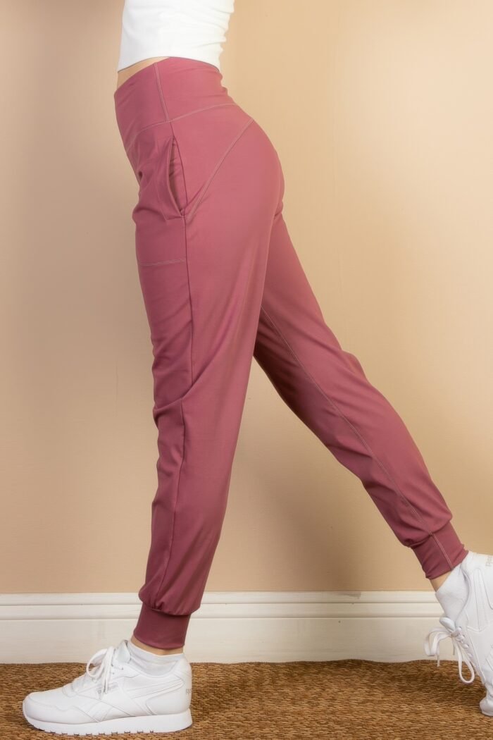 High waisted wide waistband joggers - image 4