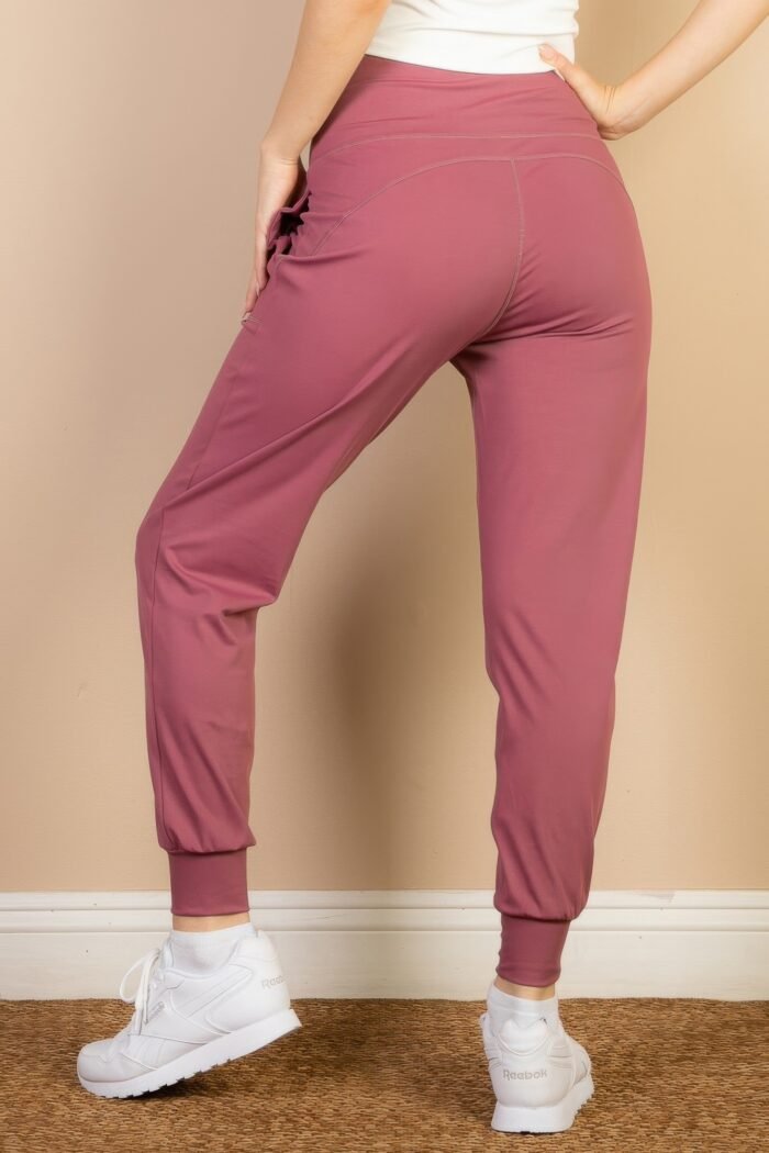 High waisted wide waistband joggers - image 5