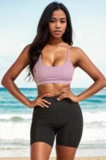 Racerback Cutout Sports Bra - Image 5