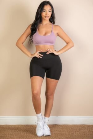 Racerback Cutout Sports Bra Racerback Cutout Sports Bra