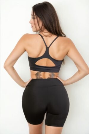 Racerback Cutout Sports Bra Racerback Cutout Sports Bra