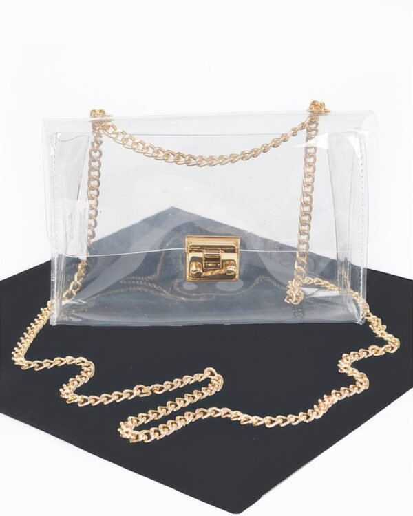 Transparent Chain Crossbody Bag