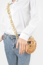 Bamboo Oversized Chain Bag - Image 2