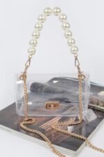 Transparent Cross Body Bag W Clear Chain - Image 4
