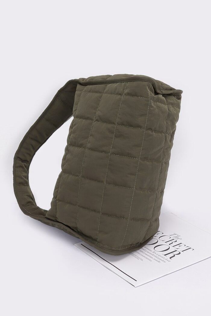 Quilted nylon shoulder bag - image 4