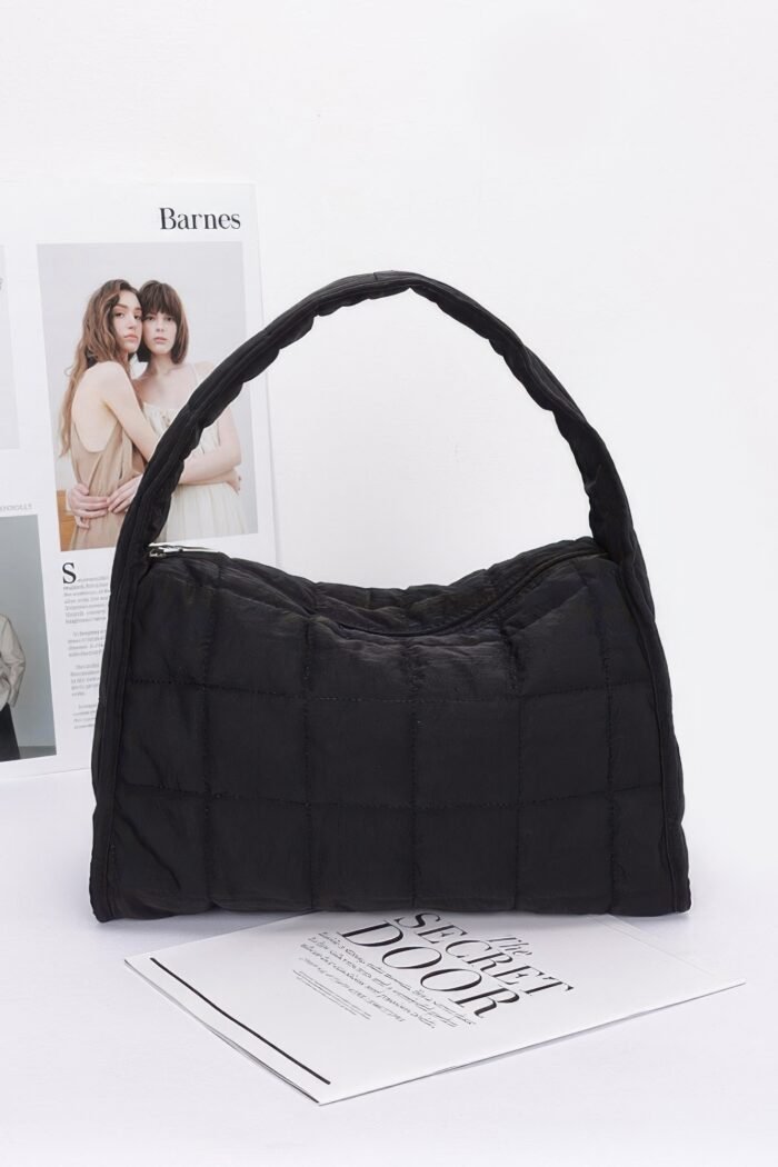 Quilted nylon shoulder bag - image 5