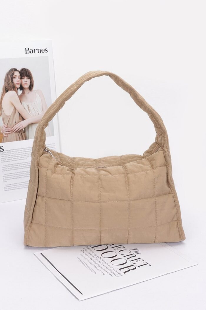 Quilted nylon shoulder bag - image 7