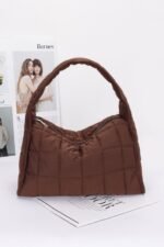 Quilted Nylon Shoulder Bag - Image 8