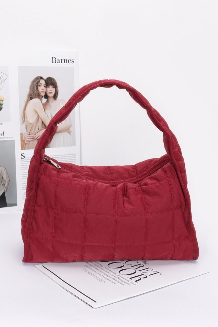 Quilted nylon shoulder bag - image 9
