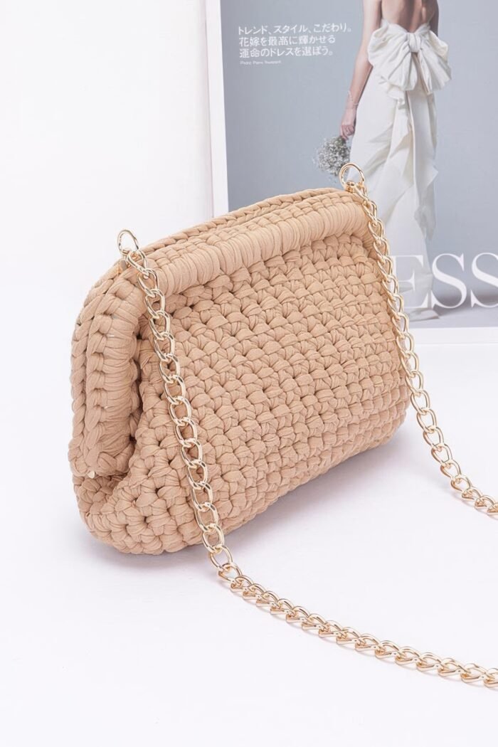 Cotton braided clutch