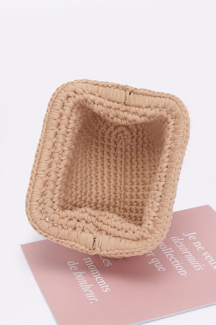 Cotton braided clutch