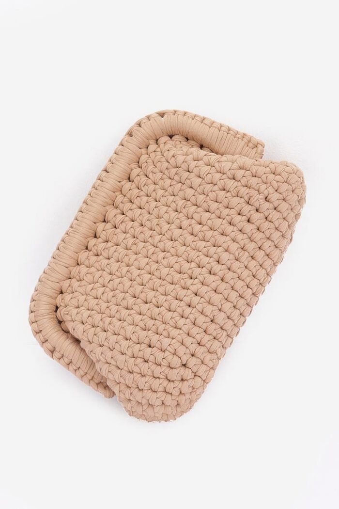Cotton braided clutch