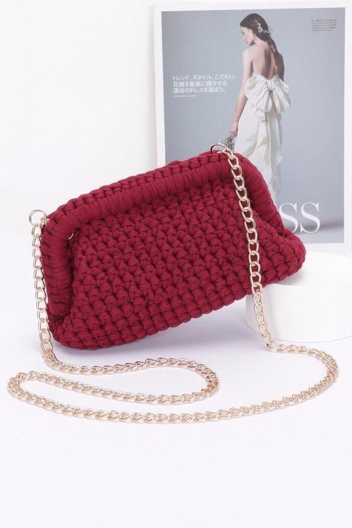Cotton braided clutch