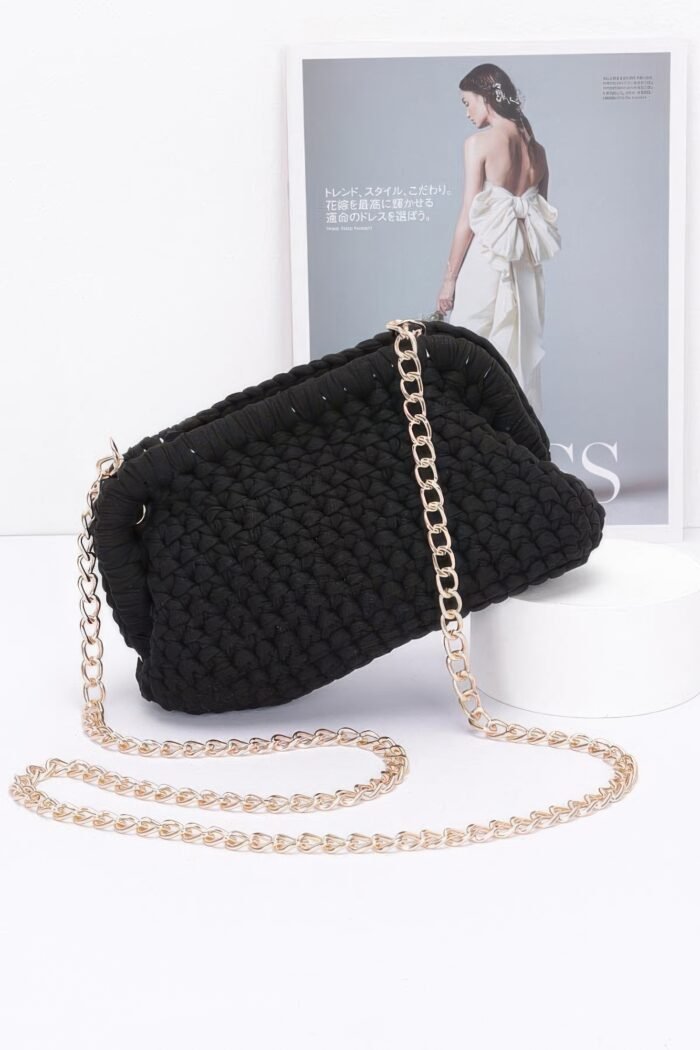 Cotton braided clutch