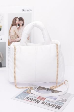 Faux Leather Padded Tote Bag Faux Leather Padded Tote Bag