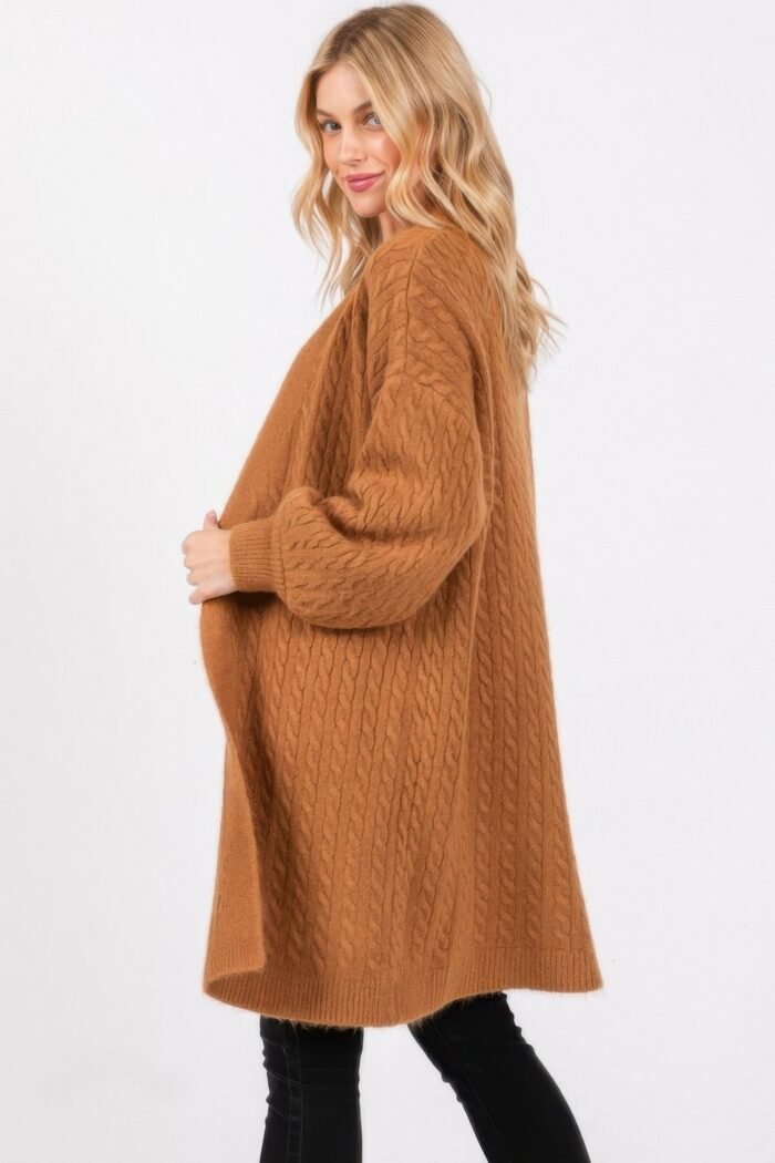 Cable knit cardigan