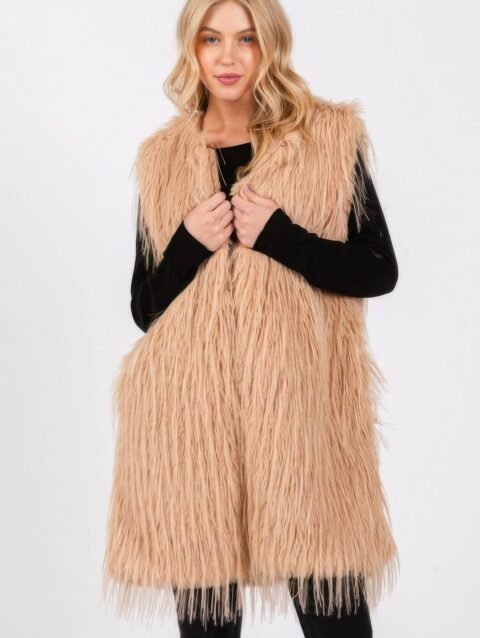 Faux Fur Pocket Vest