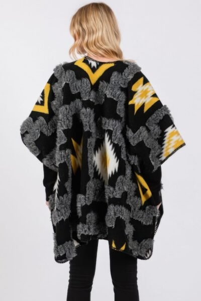 Fuzzy Aztec Pattern Kimono
