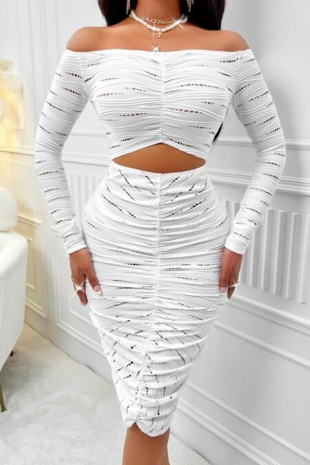 Straight Shoulder Dress Modern and minimal