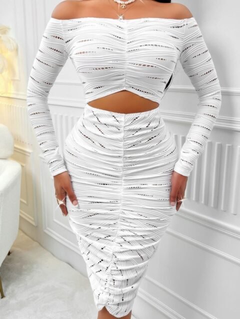 Straight Shoulder Dress Modern and minimal