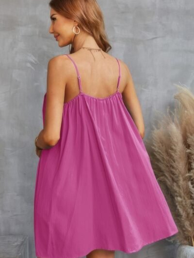 Sleeveless A Line Spaghetti Strap Dress Sleeveless A Line Spaghetti Strap Dress