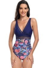 Printed Puff Sleeve Shirt With Line Pattern