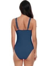 Printed Puff Sleeve Shirt With Line Pattern