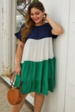 Color Block Splicing Dresses