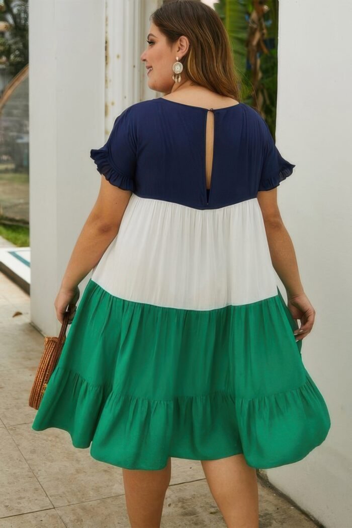 Color block splicing dresses - image 2