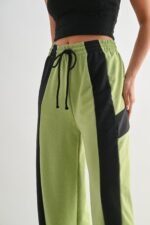 Color Block Wide Leg Lounge Pants - Image 8