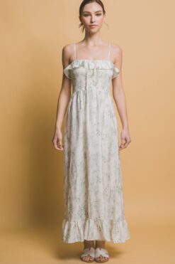 Smocked Floral Maxi Dress