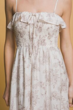 Smocked Floral Maxi Dress