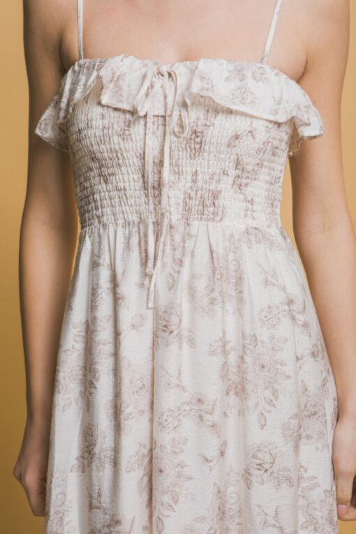 Smocked Floral Maxi Dress - Image 7