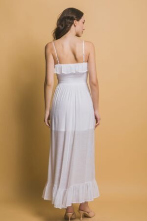 Smocked Ruffle Maxi Dress