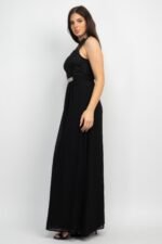 Jewel Waist-tie Lace Maxi Dress - Image 7