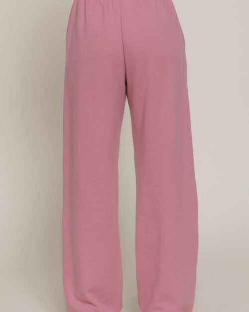 sweatpants with drawstring and printed waistband