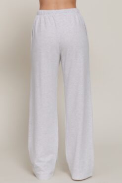 sweatpants with drawstring and printed waistband