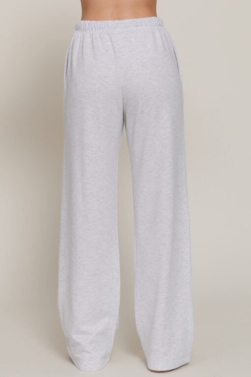 sweatpants with drawstring and printed waistband