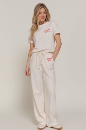 waistband print sweatpants for women