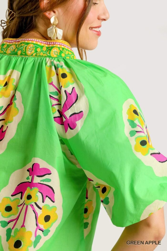 Boho-chic floral print blouse - image 5