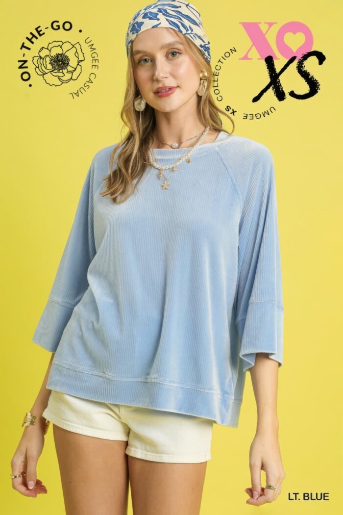 Ribbed Knit Oversized Top - Image 16