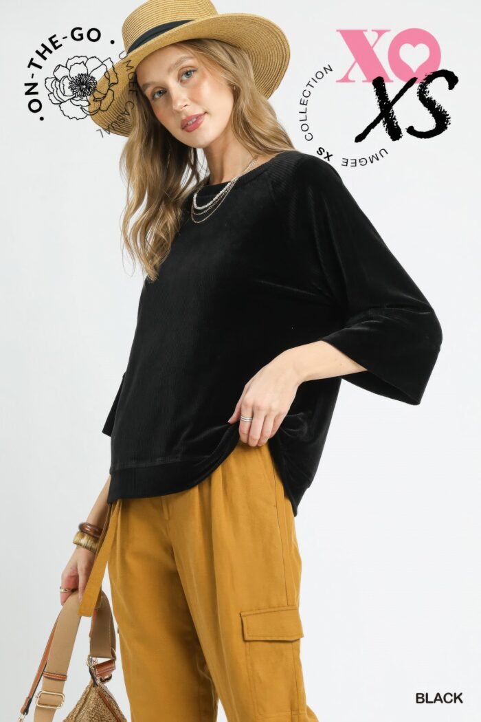 Ribbed Knit Oversized Top - Image 13