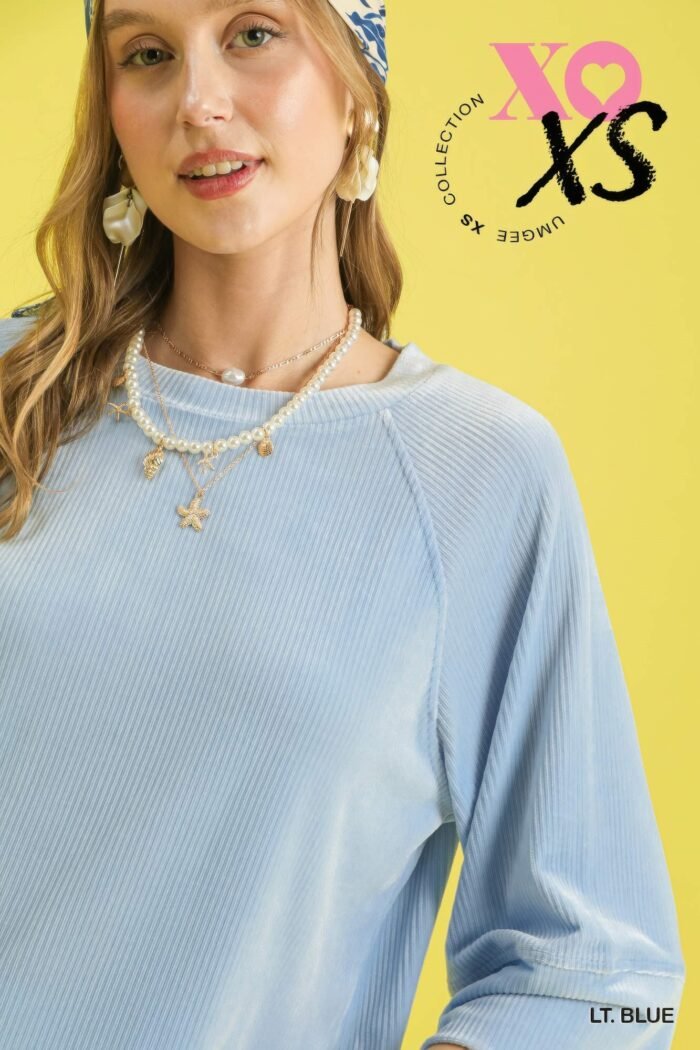 Ribbed Knit Oversized Top - Image 19