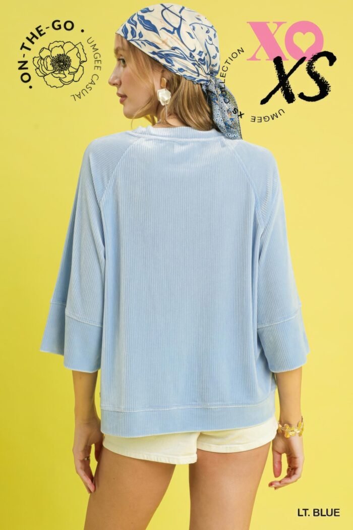 Ribbed Knit Oversized Top - Image 20