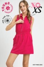 Zip Front Casual Mini Dress - Image 6