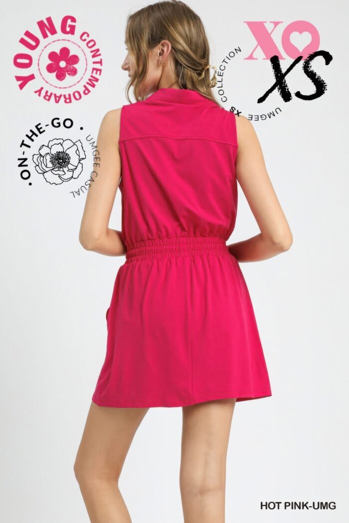 Zip front casual mini dress - image 10
