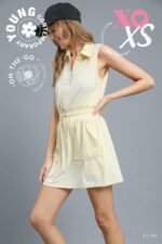 Zip Front Casual Mini Dress - Image 13