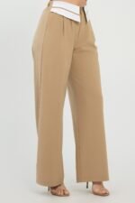 Front Button Fold-over Inside Zipper Pants - Image 8