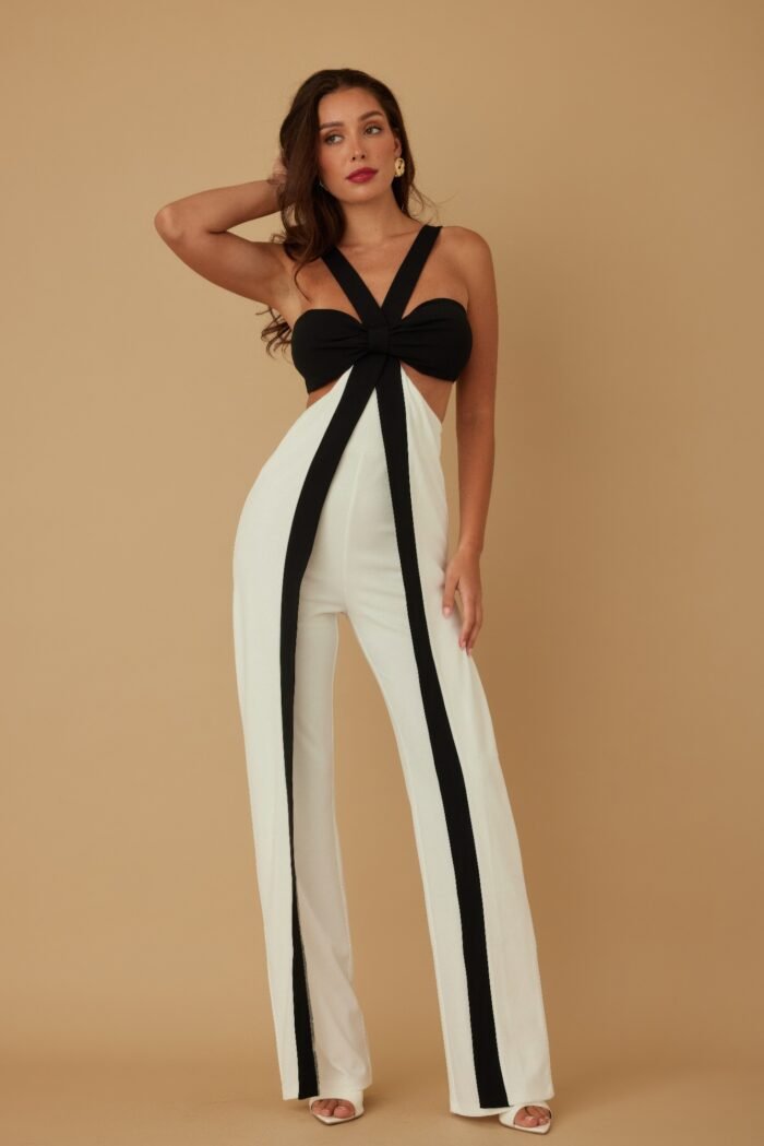 X ribbon open jumpsuit - image 16