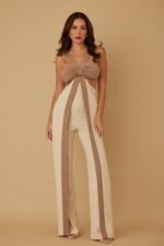 X Ribbon Open Jumpsuit - Image 9